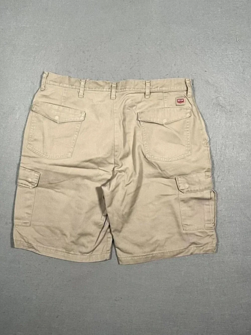 Red Kap Beige Cargo Shorts Utility Workwear W36 I11 Mens